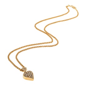 Diamond, 14k Yellow Gold Necklace
