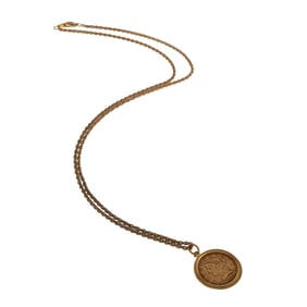 U.S. Liberty Head $5 Gold Coin, 22k, Gold-Tone Necklace