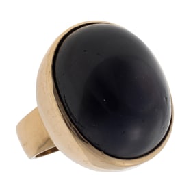 Star Diopside, 14k Yellow Gold Ring