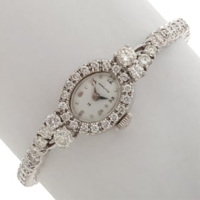 Ladies Hamilton Diamond, 14k White Gold Wristwatch