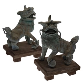 Pair Asian Fu Dogs