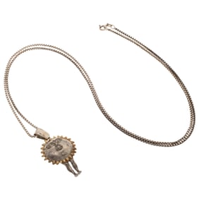 Sergio Bustamante, Sterling Silver 'Sun' Necklace