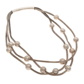 Artisan Sterling Silver Collar Necklace