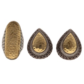 John Hardy 'Palu' Diamond, Two-Tone Jewelry Suite