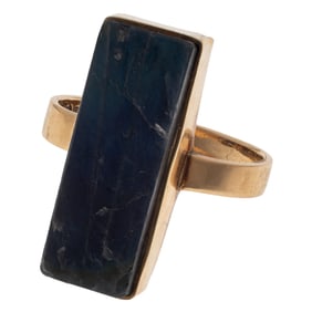 Labradorite, 14k Yellow Gold Ring