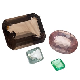 Collection of Four Unmounted Gemstones