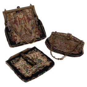 Vintage Petit Point Tapestry Handbags