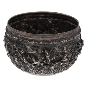 Burmese Sterling Silver Bowl