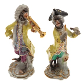 Meissen Porcelain Singerie Figures