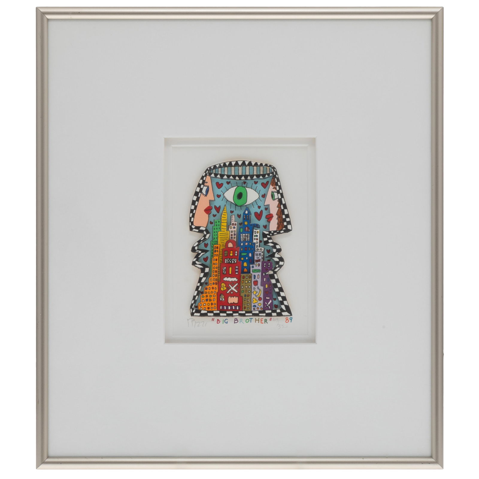 【美品希少】JAMES RIZZI 3Dアート James Rizzi - Original Signed 3D Art 
