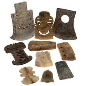 A Collection of Archaic Asian Hardstone Carvings