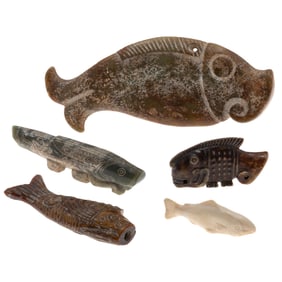 A Collection of Archaic Asian Hard Stone Carvings