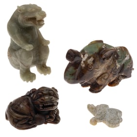 A Collection of Archaic Asian Hardstone Carvings