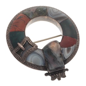 Victorian Scottish Agate Brooch