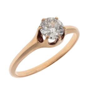 Diamond, 14k Yellow Gold Ring