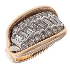 Diamond, 14k Yellow Gold Ring
