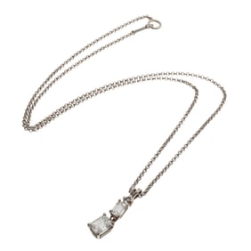 Diamond, Platinum Necklace
