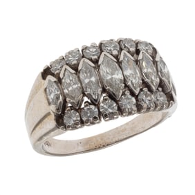 Diamond, 14k White Gold Ring