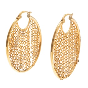 Pair of 14k Yellow Gold Earrings