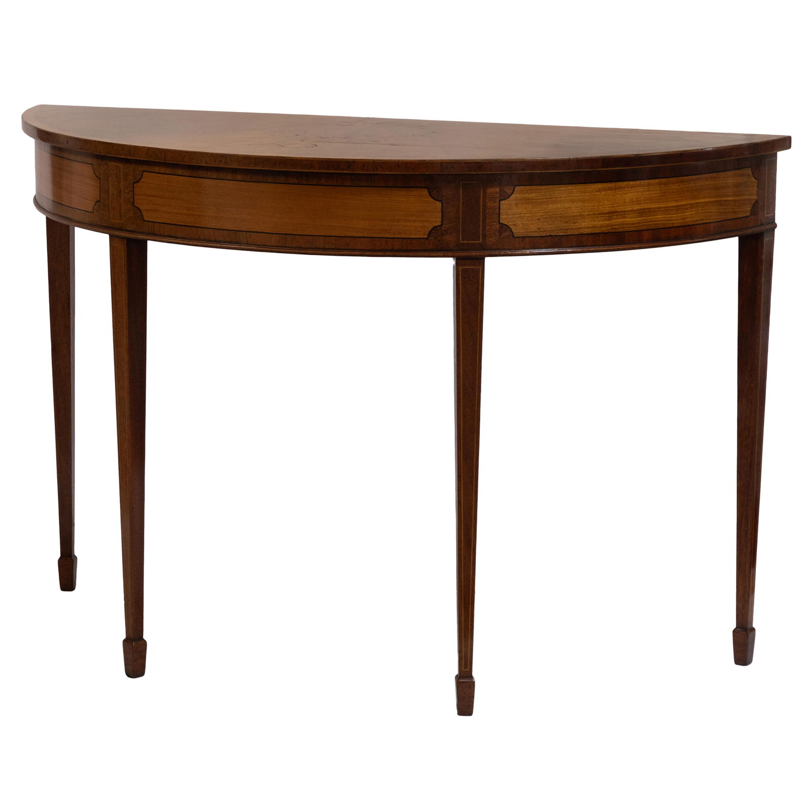 A Federal Style Demi Lune Console Table