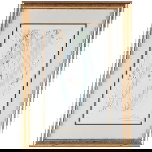 Salvador Dali (Spanish, 1904-1989) Etching: Salvador Dali (Spanish, 1904-1989) Etching'Song of Songs'Artists proofSigned l/rPrinted 197511 1/2in.x 18 1/2in (29cm. x 47cm)Framed: 20in. x 28in (51cm. x 71cm)