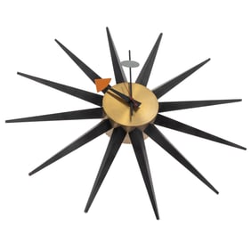 George Nelson Howard Miller Mid-Century Starburst Wall Clock