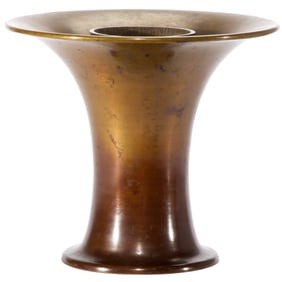 Japanese Bronze Usubata Vase