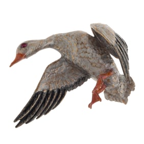 Enamel, 14k Flying Goose Pin