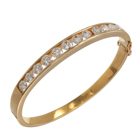 Diamond, 18k Yellow Gold Bracelet