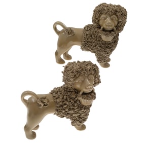 Two Bennington Ceramic Lions