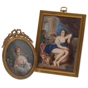 Two 19th Century Portrait Miniatures
