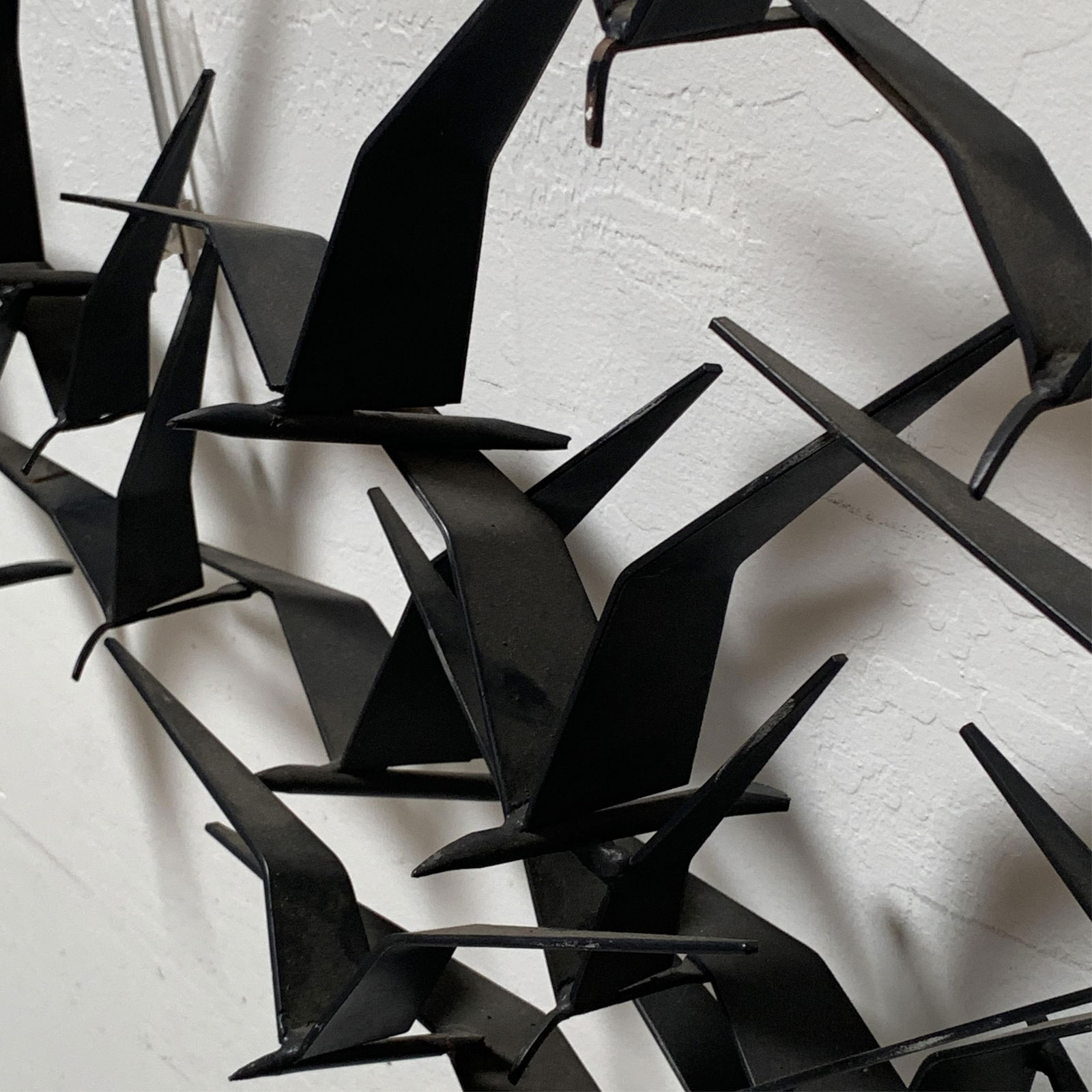 Mid Century Modern Iron Wall Sculpture by Curtis Jere (1 of 3)