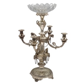 A Regency Silver Plate Epergne