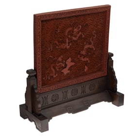 Chinese Composition Carved Panel