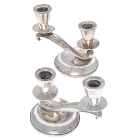 Mid-Century Modern Sterling Candelabra