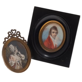 Two 19th Century Portrait Miniatures