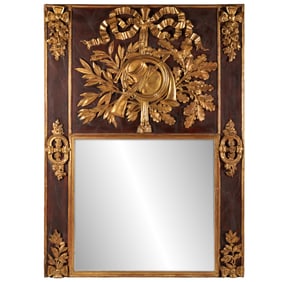A Louis XVI Trumeau Mirror