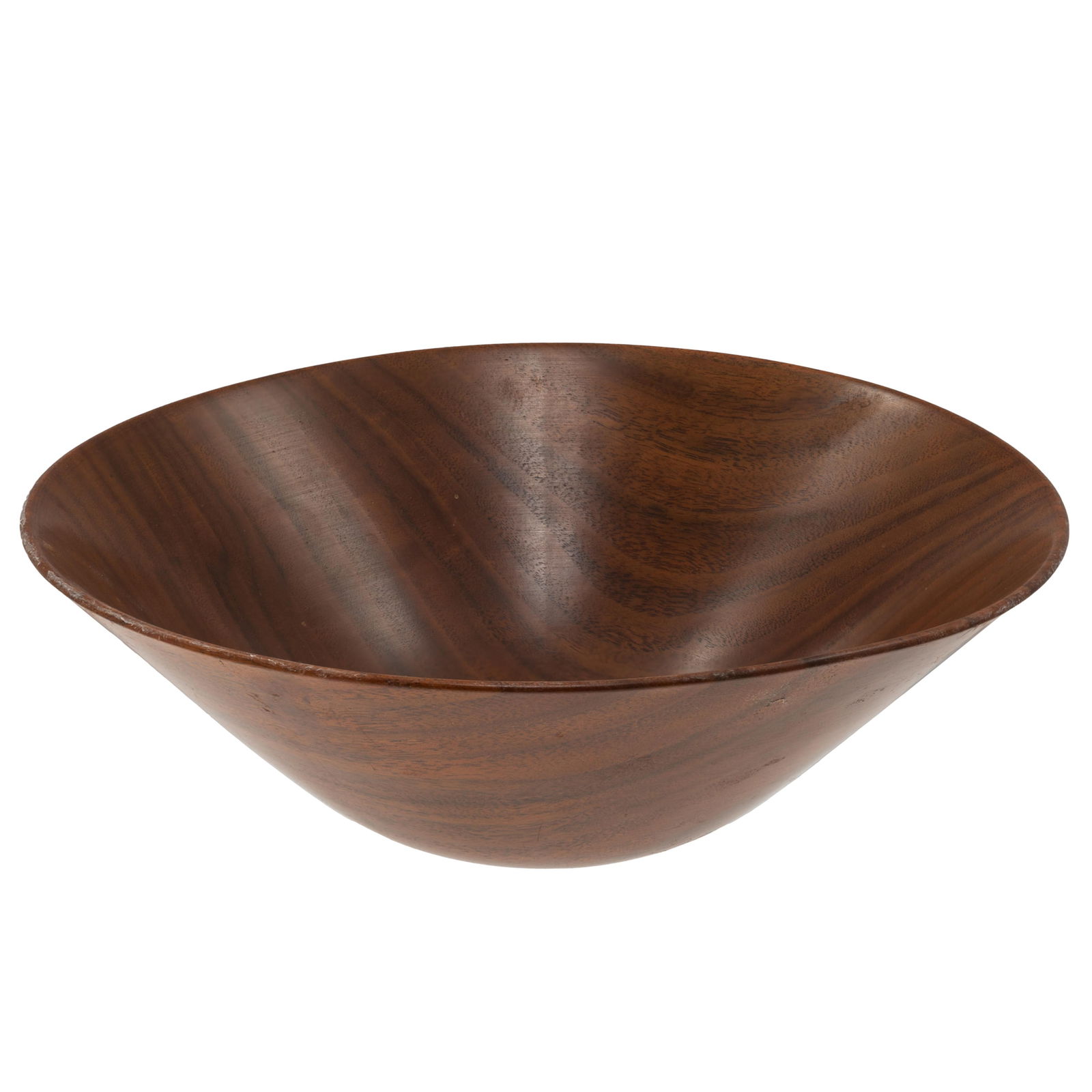 Bob Stocksdale Turned Wood Bowl: Bob Stocksdale Turned Wood BowlOf Black Walnut.Signed, titled on base.3in (8cm) h. 9in (23cm) d.Condition: Very goodProvenance: A Marin County collectorBob Stocksdale was self-taught; his f