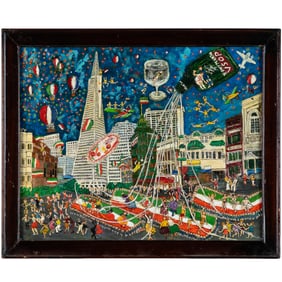 A Fanciful depiction of a Columbus Day Parade
