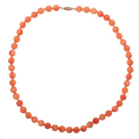 Coral Bead Necklace
