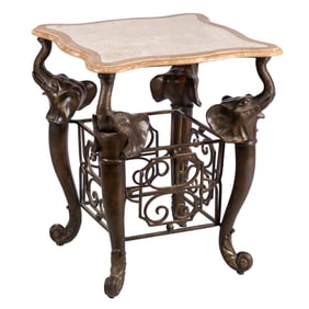Hollywood Regency Style Side Table