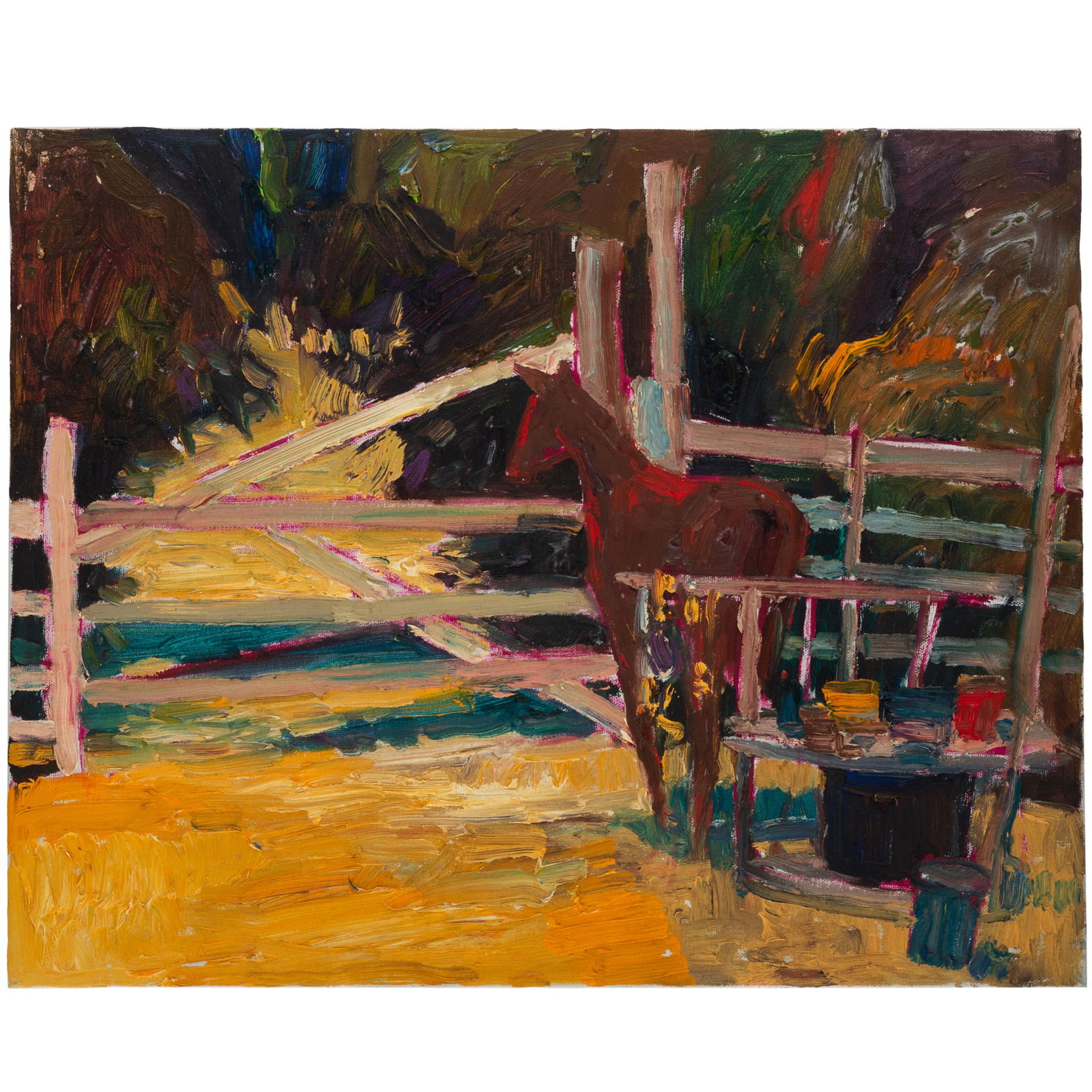 Lundy Siegriest (American 1925-1985): Lundy Siegriest (American 1925-1985)'Colt'oil on canvas16in. x 20in (41cm. x 51cm)Stamp verso: From the Estate of Lundy Siegreist