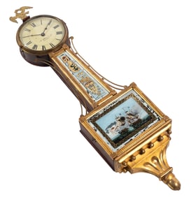 Federal Banjo Clock Aaron Willard, Jr. Boston