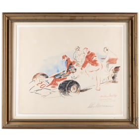 LeRoy Neiman, Watercolor and Ink