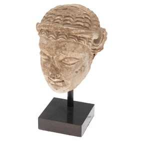 Indian Gandharan Stucco Bust
