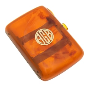 Art Deco Celluloid Cigarette Case