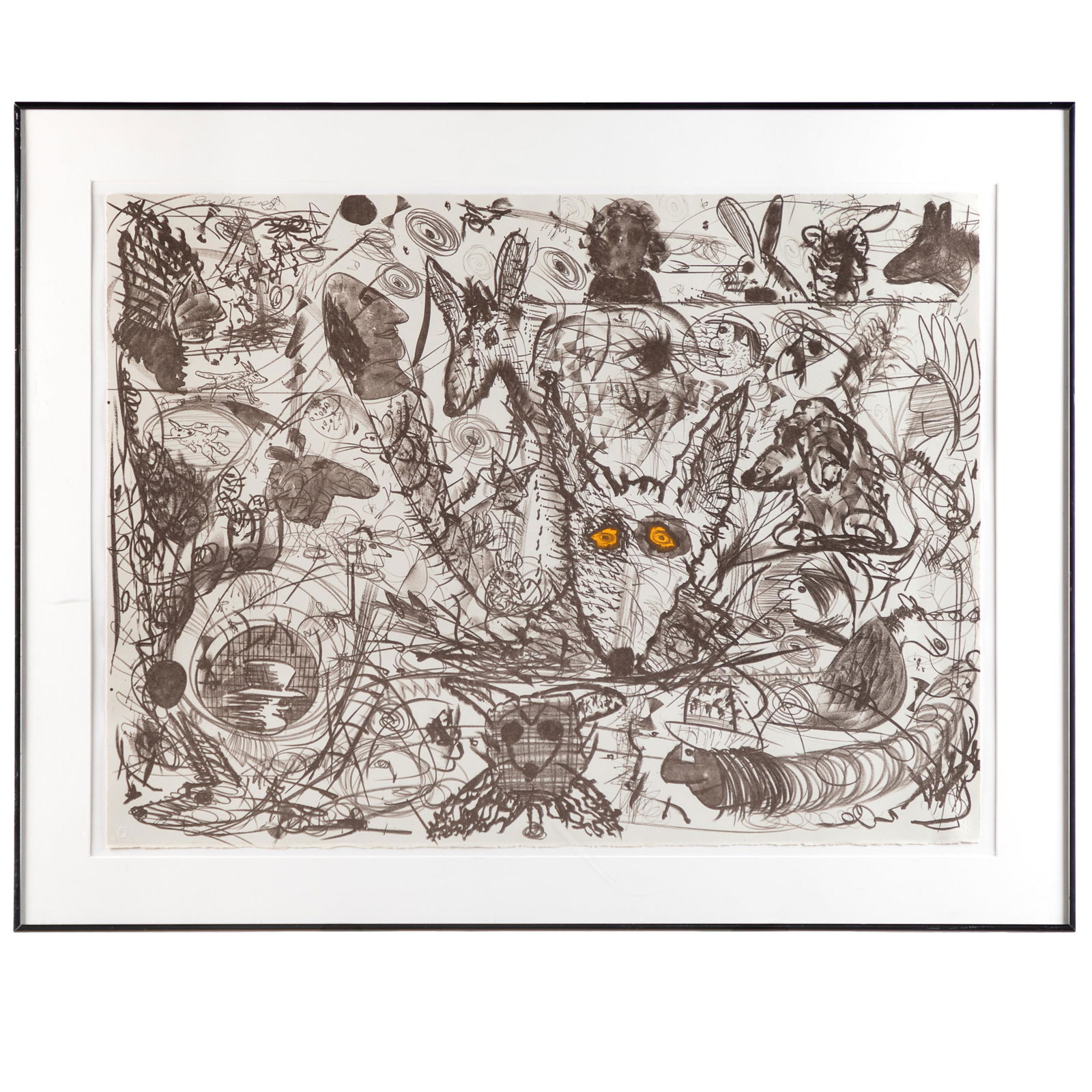 Roy De Forest, Lithograph: Roy De ForestLithographUntitledSigned upper leftArtist's proof29 1/2in. x 22in (75cm. x 56cm) Framed: 35 1/2in. x 28in (90cm.x 72cm)Provenance: Berggruen Gallery