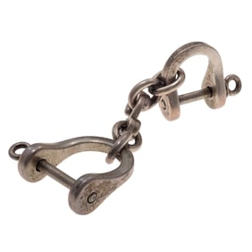 Sterling Silver Double Horsebit Keychain, Tiffany & Co.