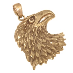 14k Yellow Gold Eagle Pendant