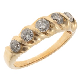 Diamond, 14k Yellow Gold Ring